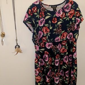 Floral print casual dress